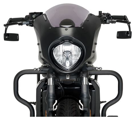 Puig Car Nage De Guidon Dark Night Pour Harley Davidson Et Kawasaki Vulcan