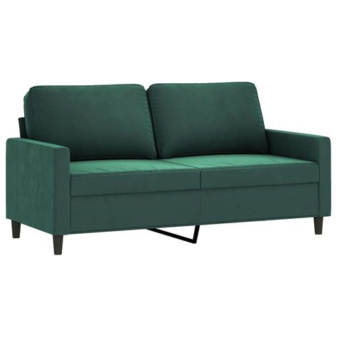 Sofa Osobowa Aksamit Ciemnozielona X X Cm Zakito Europe