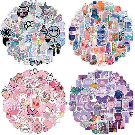 Buy Vanson 200 Pcs Cute Stickers for Water Bottles, Sticker Packs, Cute ...