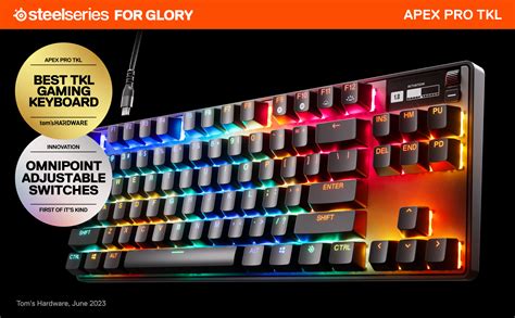 Steelseries Apex Pro Tkl Keyboard With Display Backlit Usb Qwerty Us English Key