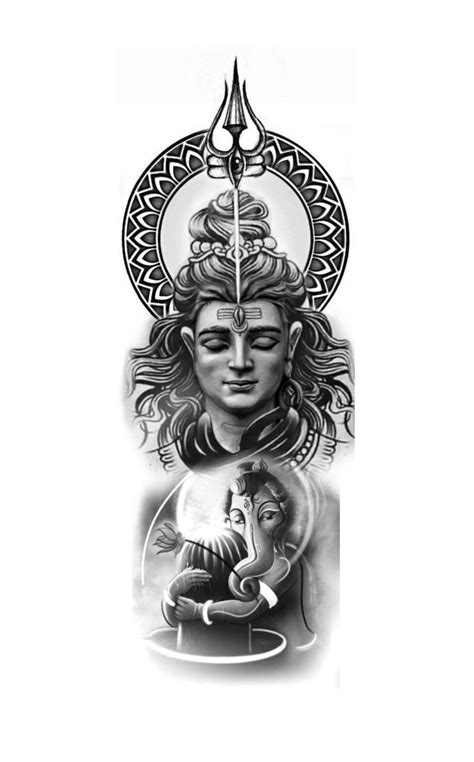 Shiva With Ganesha Tattoo In 2023 Shiva Tattoo Design Ganesha Tattoo