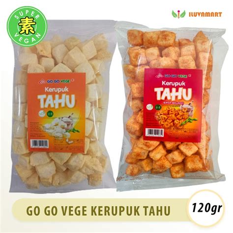 Jual Go Go Vege Kerupuk Tahu Vegetarian 190gr Krupuk Tahu Gurih Dan