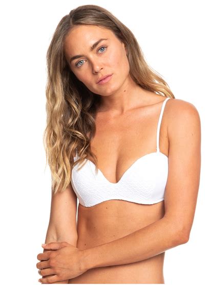 Garden Summers Moulded Underwire Bandeau Bikini Top For Women Roxy