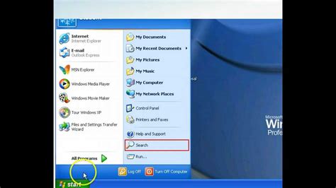 Windows Xp Use Search Companion Pc Operating Systems Youtube