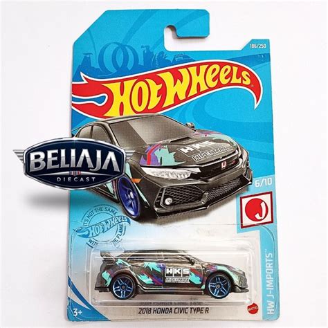HOT WHEELS HONDA 風火輪 2018 本田思域 TYPE R 黑色 HKS HW J 進口 蝦皮購物