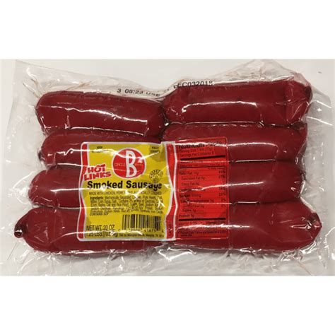 Circle B Hot Links Smoked Sausage Smoked Hays