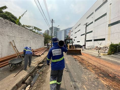 Saneamento B Sico Conjunto Vieiralves Recebe Obras De Implanta O De