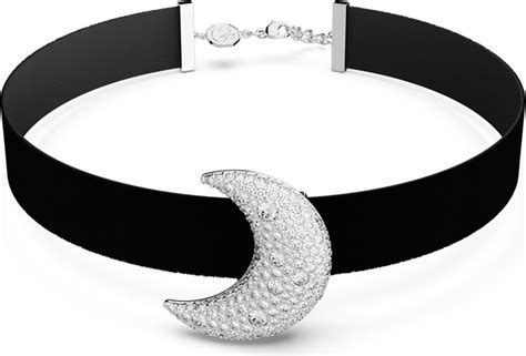 Swarovski Sublima Choker Moon White Rhodium Plated Shopstyle Necklaces