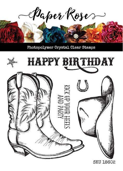 Paper Rose Clear Photopolymer Stamps Kick Your Heels Up Paper