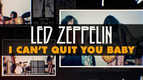 Led Zeppelin I Can T Quit You Baby Official Audio YouTube