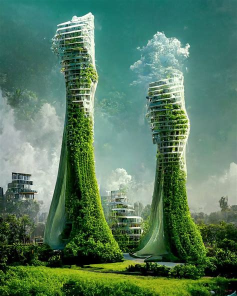 Ai Envisions Futuristic Sustainable City With Biophilic Skyscrapers