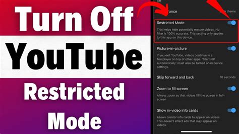 How To Turn Off Restricted Mode On YouTube Mobile PC Disable