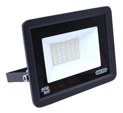 Foco LED para patio trasero 30 W Ip65 5500 K carcasa blanca fría