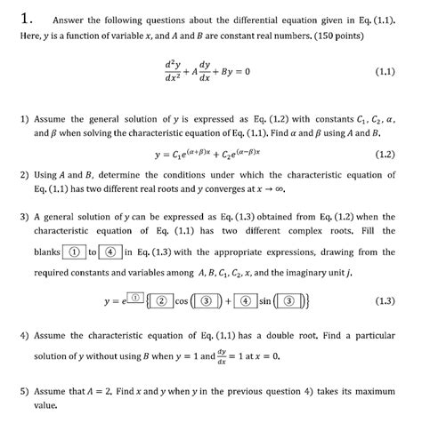Solved 1 Answer The Following Questions About The