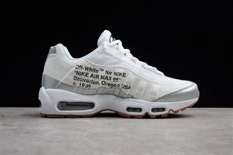 Off White X Nike Air Max 95 White Silver Mens Size 609048 159 Air Max 95 Sepcleat