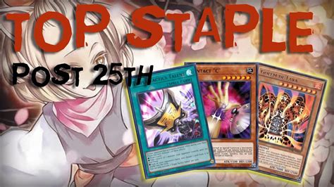 TOP STAPLE POST 25TH Tier List YuGiOh ITA YouTube