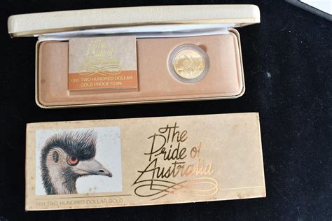 Sold Price Gold Proof Coin Pride Of Australia Series Emu