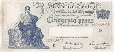 Banknote Pesos Argentina Foronum