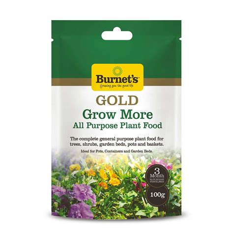 Gold Grow More All Purpose Plant Food Burnet S Lawn And Garden