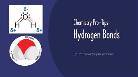 Chemistry 5 Hydrogen Bonds Youtube