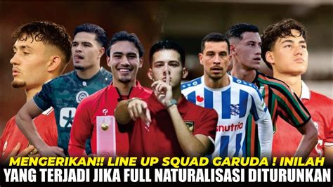 Mengerikan Line Up Squad Garuda Inilah Yang Terjadi Jika Full