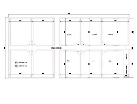 Pig Farm Layout Plan Dwg File Cadbull