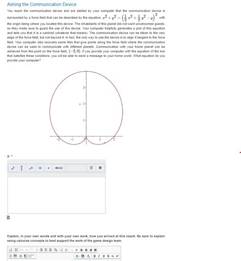 Solved Aiming The Communication Device You Reach The Chegg