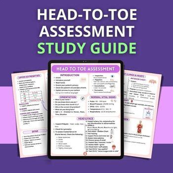 Head To Toe Assessment Bundle Nclex Health Assessment Guide Checklist