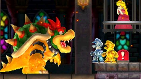 Gold Mario And Silver Luigi Vs Bowser Final Castle New Super Mario