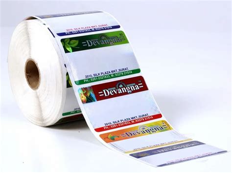 Chromo Paper Barcode Sticker With Metalised Printing Packaging Type