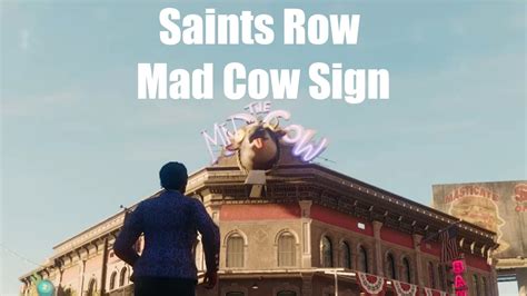 Saints Row Mad Cow Sign Collectible YouTube