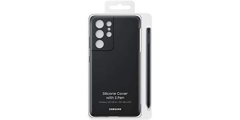 Samsung Galaxy S21 Ultra Silicone Case With S Pen Bundle Black