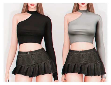 Shy Top GIFT Plbsims In 2024 Pretty Outfits Clothes Clothes For