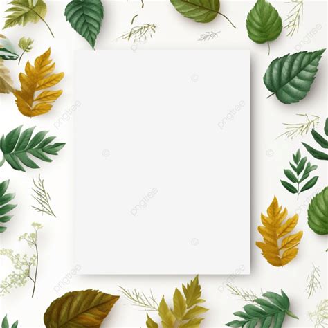 Leaves Page Border Leaves Frame Leaves Border PNG Transparent Image