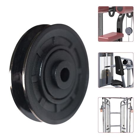 Universal Wearproof Nylon Bearing Pulley Wheel Cable Gym Fitness