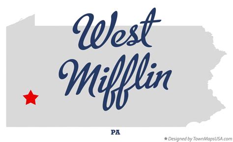 Map of West Mifflin, PA, Pennsylvania