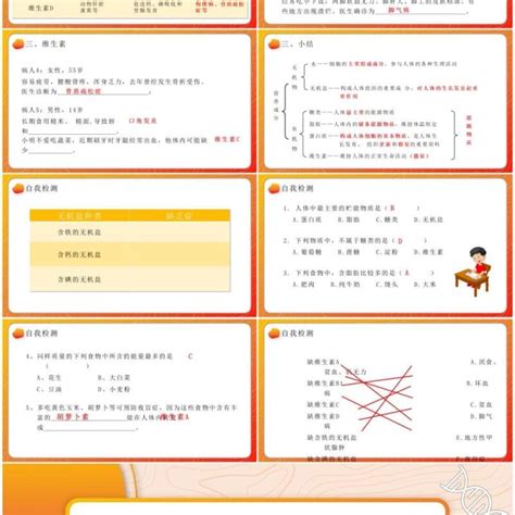 部编版七年级生物下册食物中的营养物质课件ppt模板教育课件ppt模板 【ovo图库】