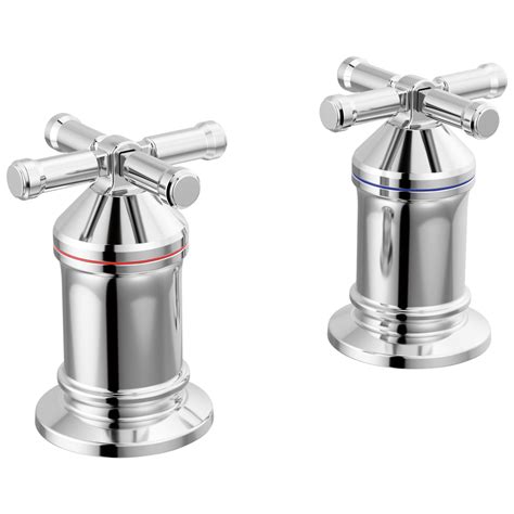 Delta Broderick 2 Handle Roman Tub Handle Kit Cross Luxury Plumbing