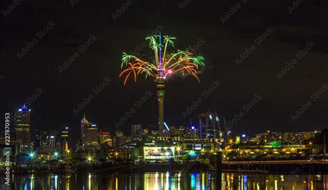 Auckland Night View from St Marys Bay Beach, Auckland New Zealand ...