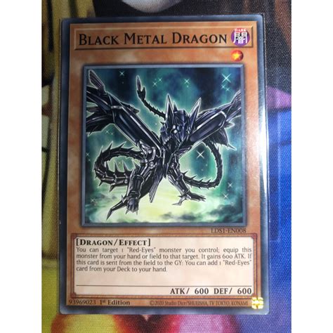 Yugiohtcguk Thẻ Bài Black Metal Dragon Lds1 En008 Common 1st