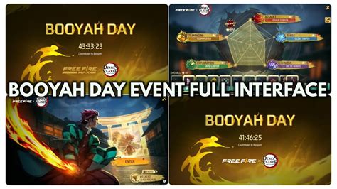 BOOYAH DAY EVENT 2023 FULL INTERFACE REVIEW FREE FIRE FREE FIRE X