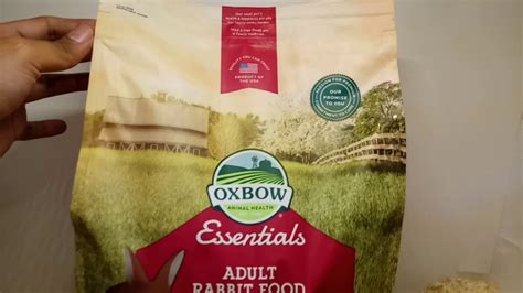 Oxbow Essential Adult Rabbit Food Kg Youtube