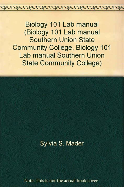 Biology Lab Manual Biology Lab Manual Southern Union State