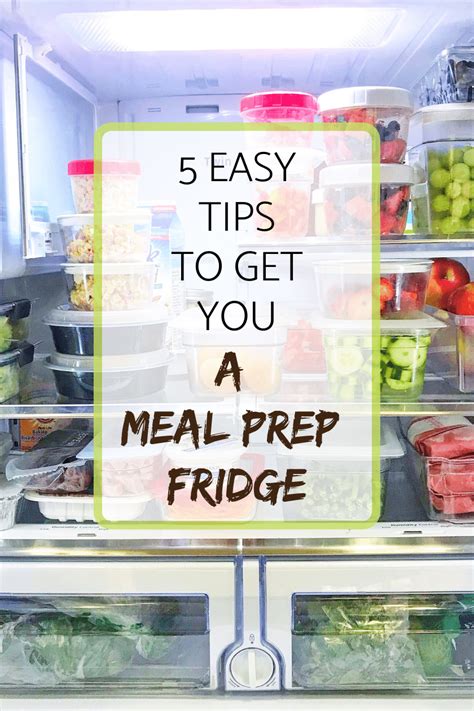 Easy Tips To Get You A Meal Prep Fridge Meal Plan Addict