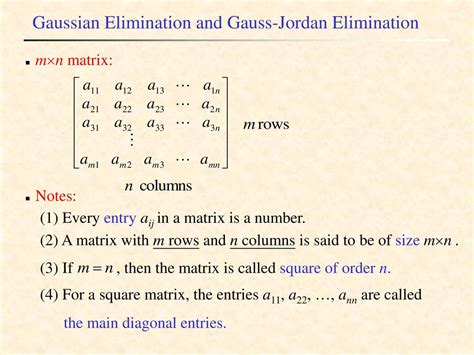 Gaussian Elimination And Gauss Jordan Elimination Ppt Download