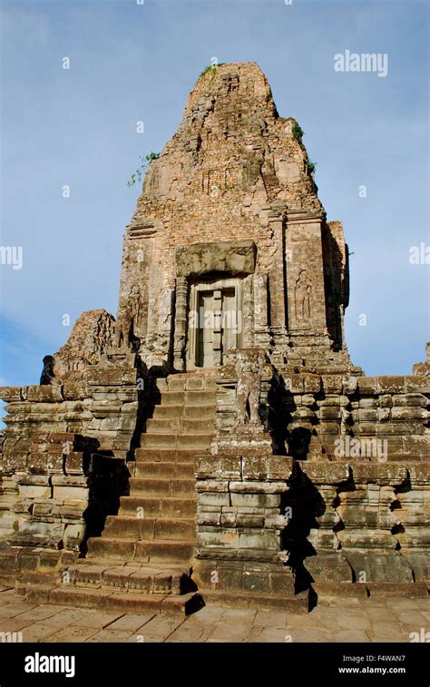 Ancient Buddhist Khmer Temple In Angkor Wat Cambodia Pre Rup Prasat