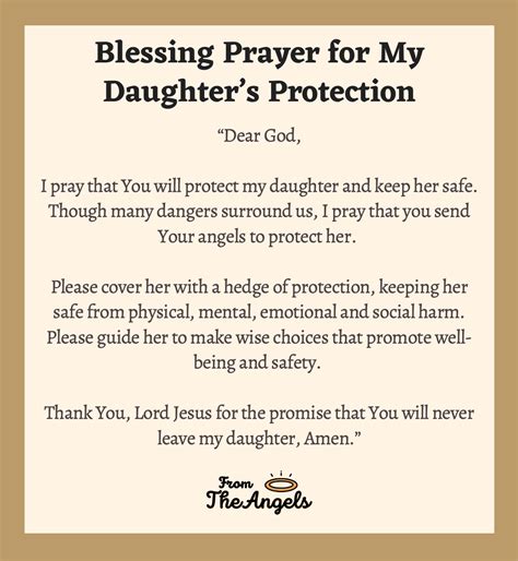 Prayers For My Daughter Protection Strength Health