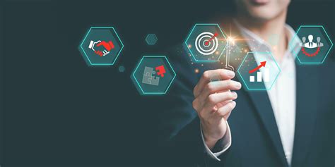 businessman showing business goal setting concept ,Target Growth