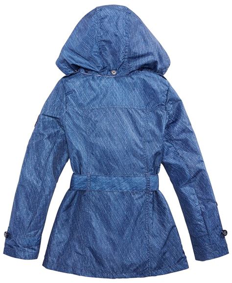 Jessica Simpson Big Girls Denim Patch Trench Coat Macys