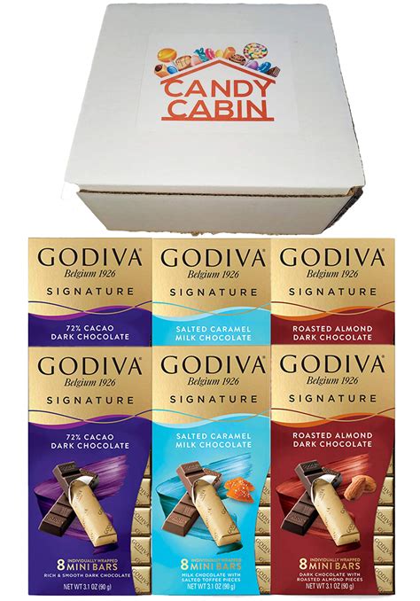 Buy Godiva Chocolatier Signature Mini Bars Set Of 6 8pc Each Variety